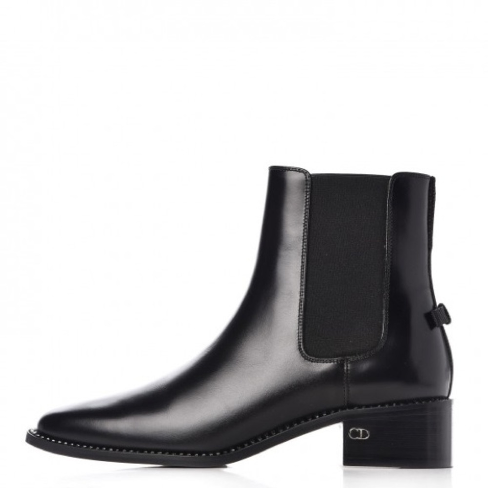 Dior Glossy Black Chelsea Boots